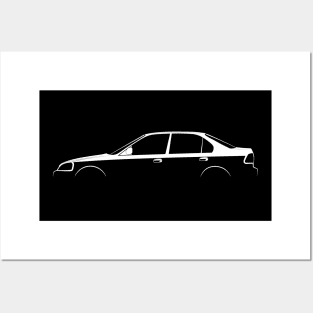 Honda Civic (EJ) Silhouette Posters and Art